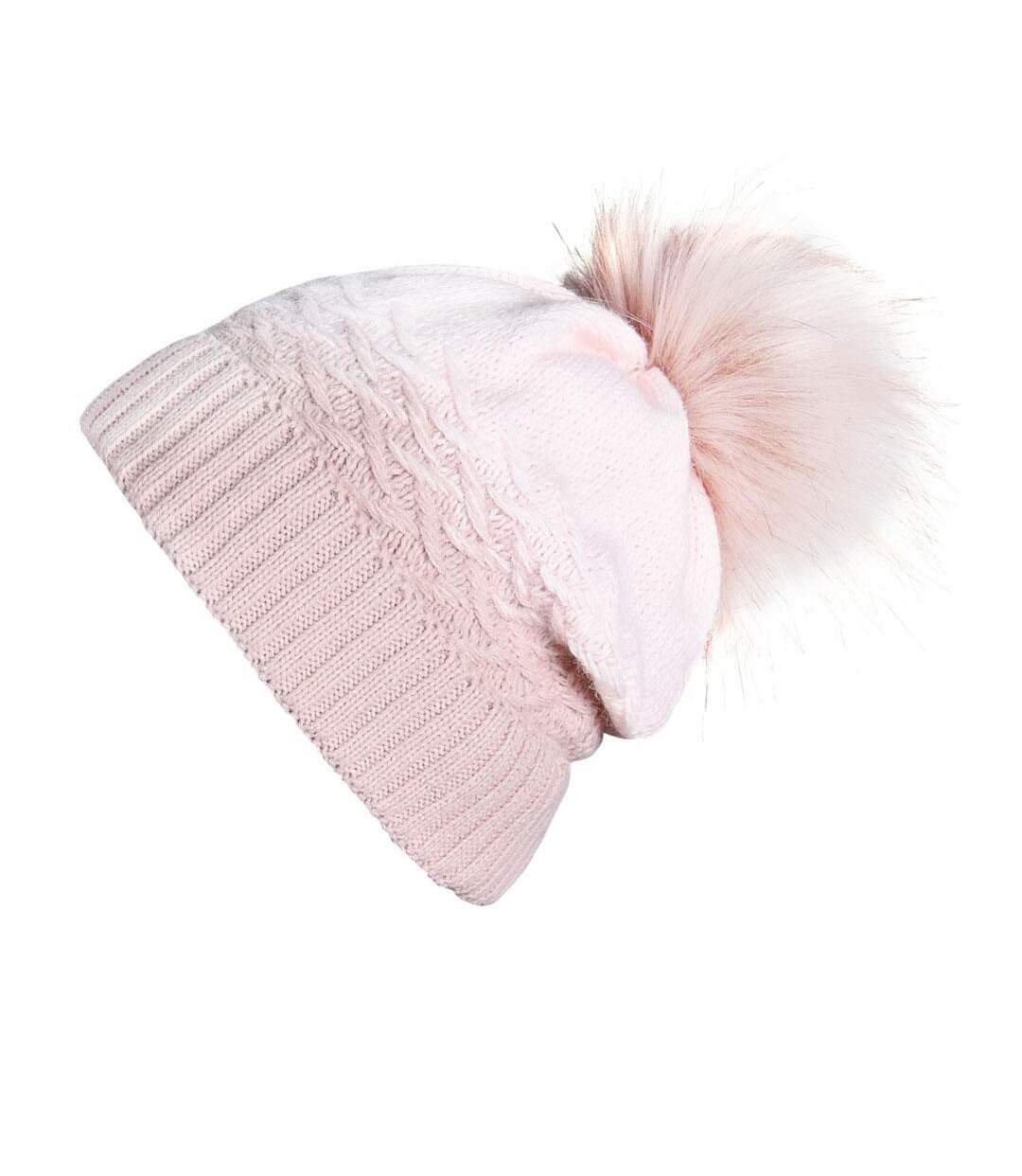 Snood et bonnet Optima - Couleur - Rose - Fabriqué en europe