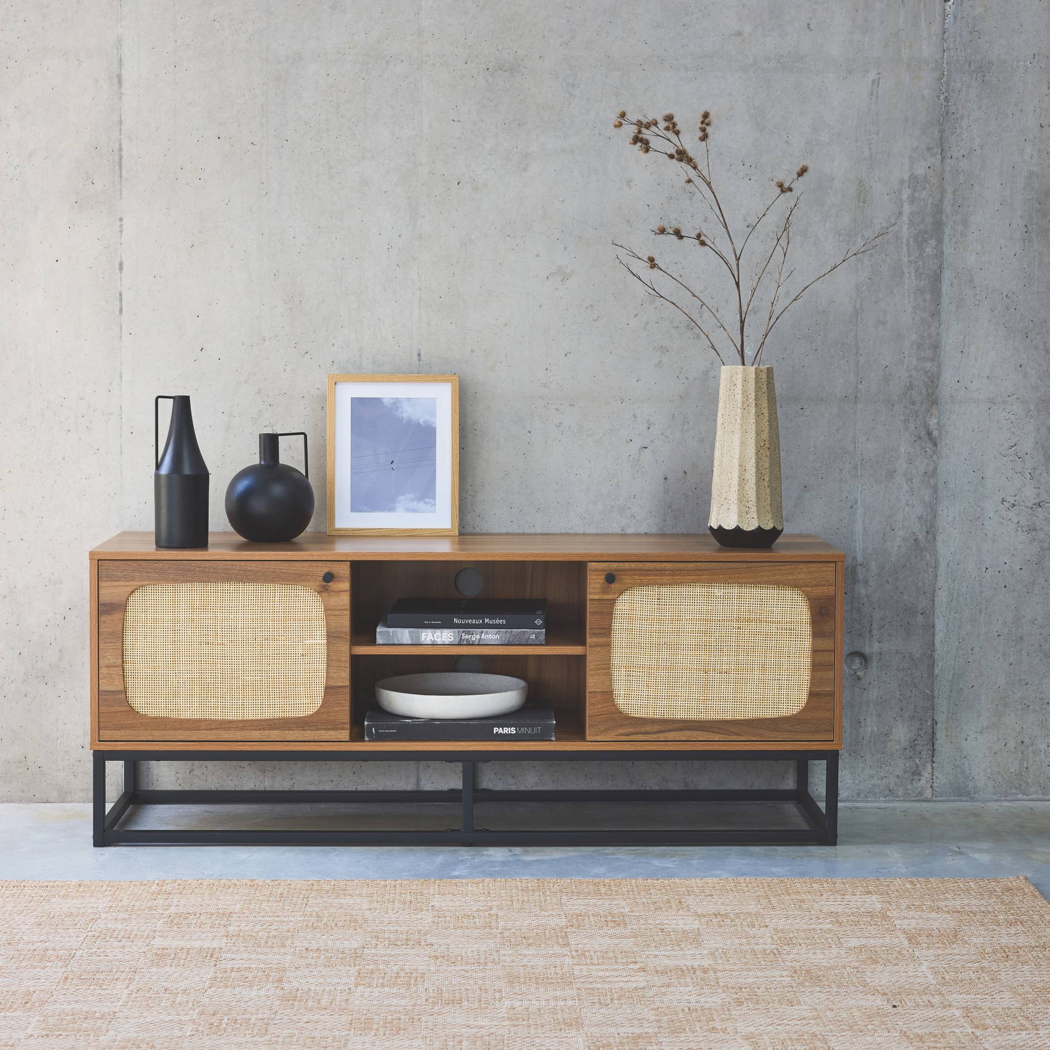sweeek - TV-meubel, B140 x D40 x H55cm