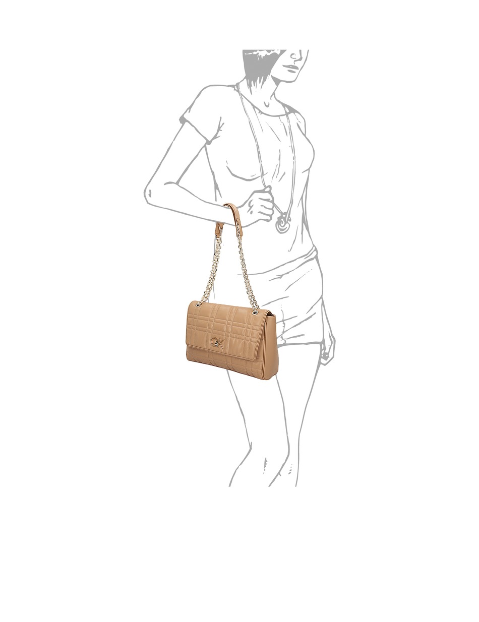 RE-LOCK QUILT SHOULDER BAG LG