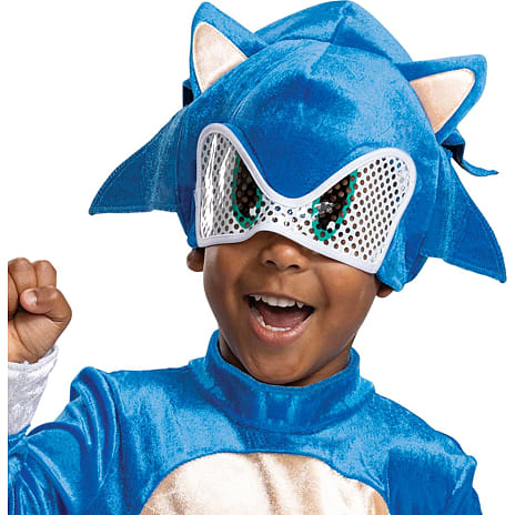 Sonic heldragt kostume 3-4 år