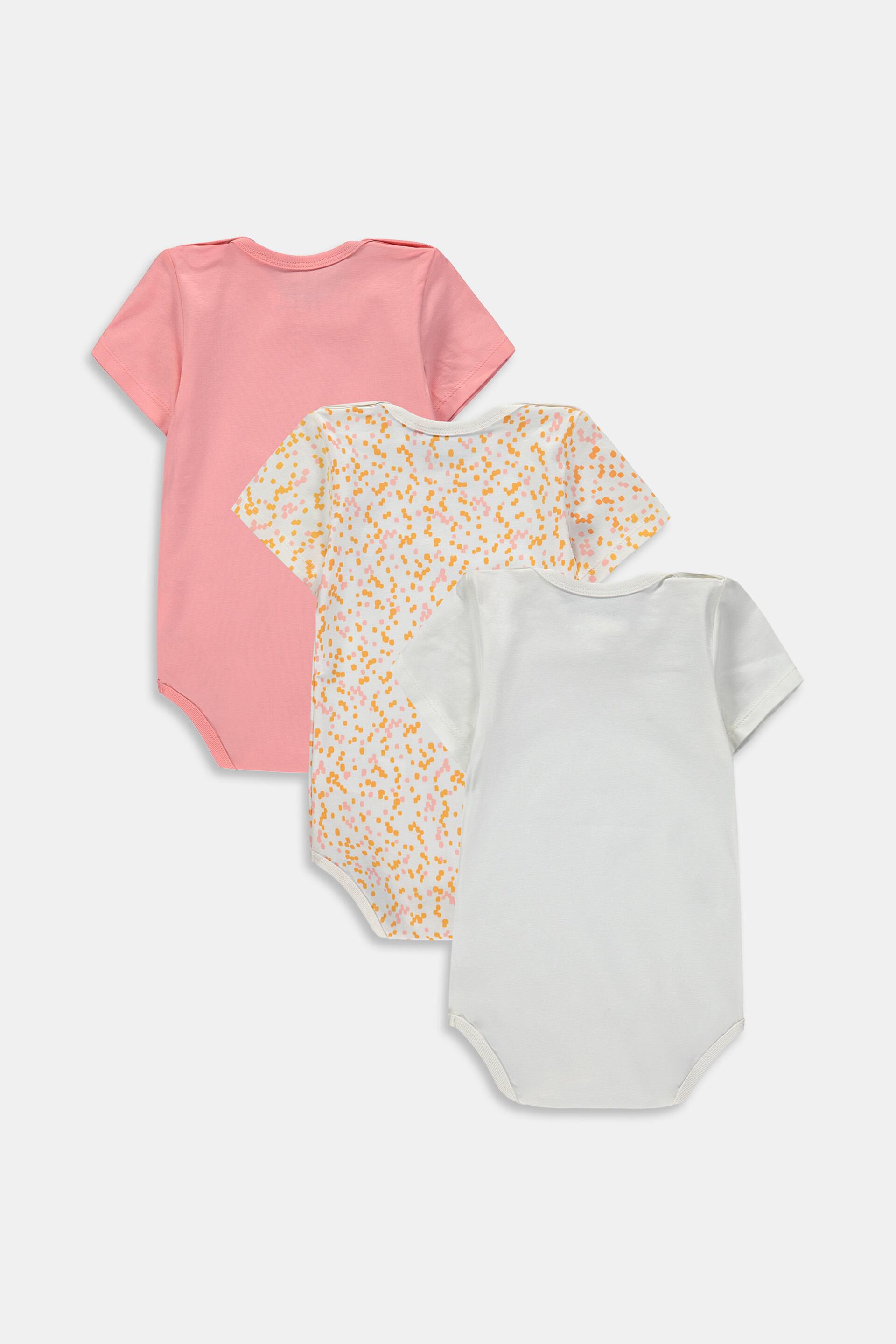 Lot de 3 bodys à manches courtes