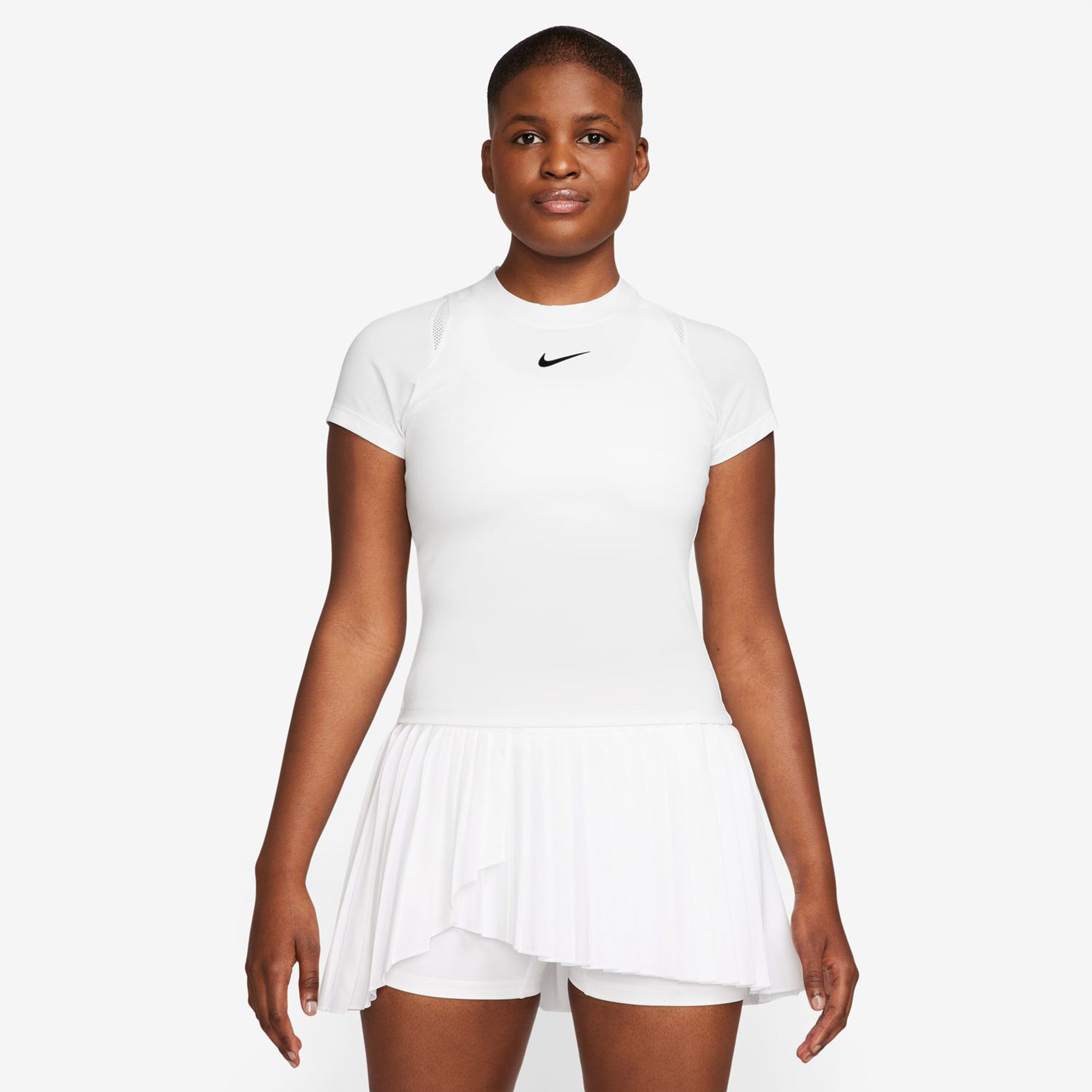 Nike Court Dri-Fit Advantage T-shirt Femmes - Blanc