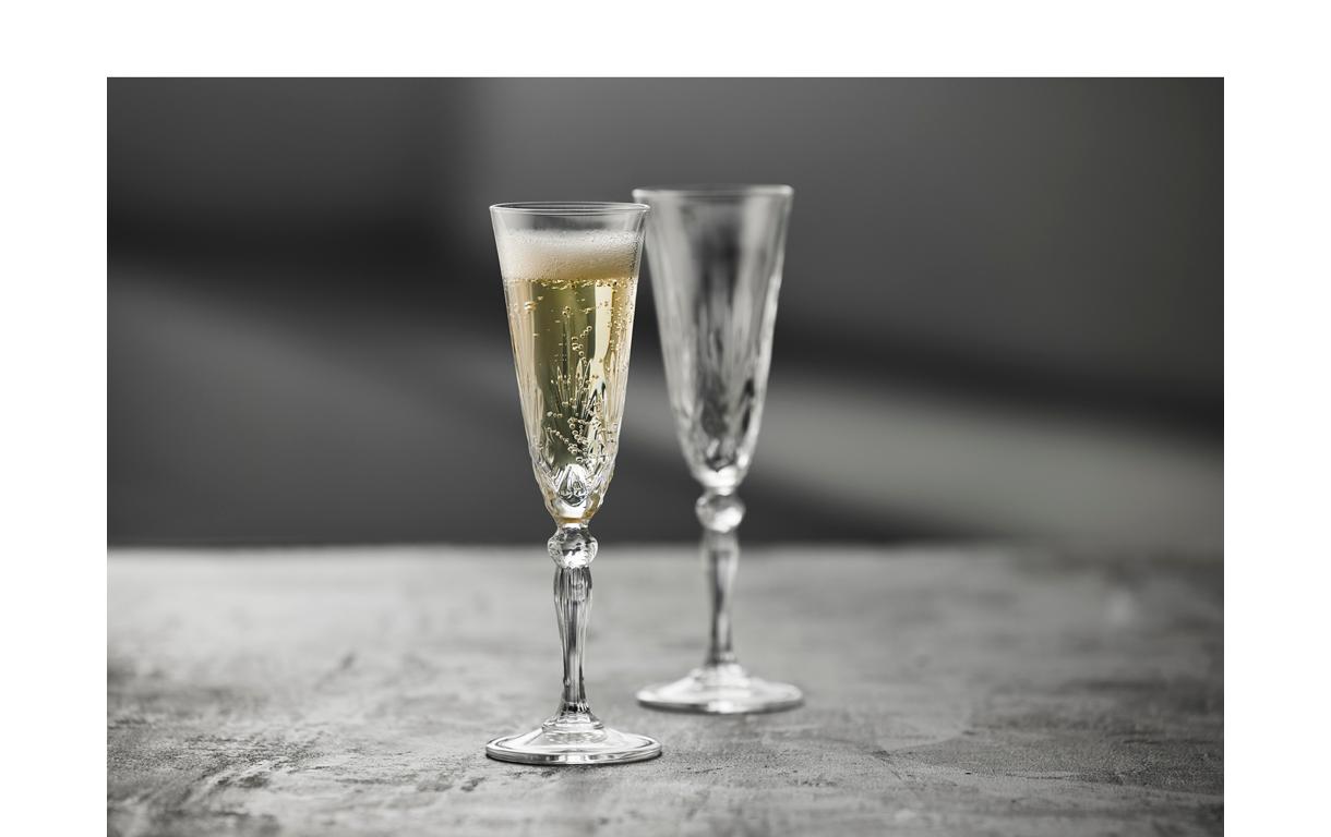 Champagnerglas Melodia 4 Stück, 16 clChampagnerglas aus ultraklarem Kristallglas