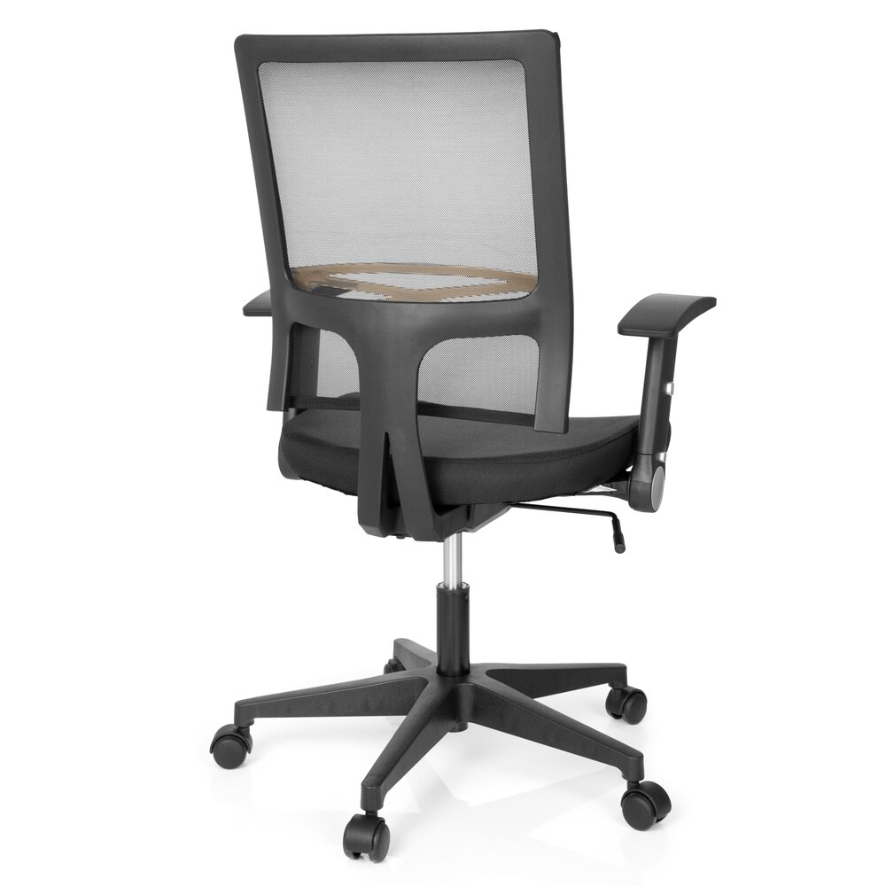 Home Office Bürostuhl OFFICE R8 Stoff/Netzstoff mit abklappbaren Armlehnen hjh OFFICE