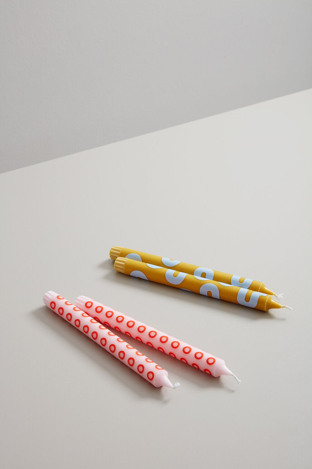 Studio About  Stearinlys, 4-pak - Ochre/Rose