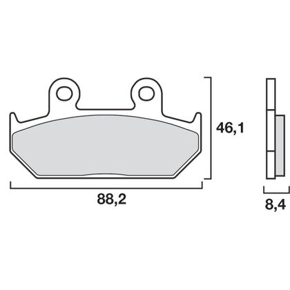 Plaquettes de freins Brembo Organique avant