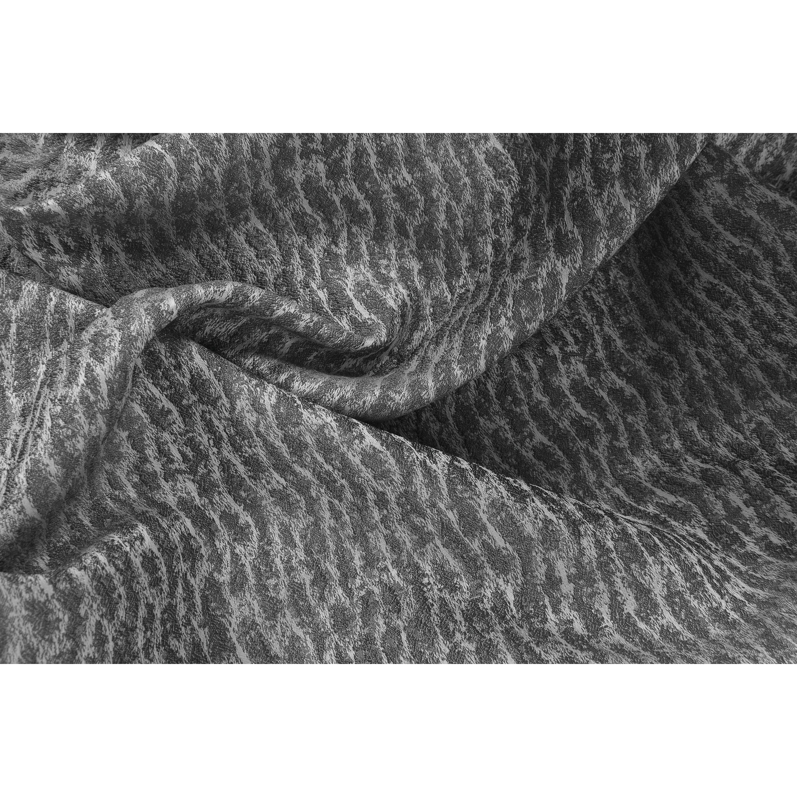 Fertigvorhang Jacquard Borke 135 x 250 cm grau