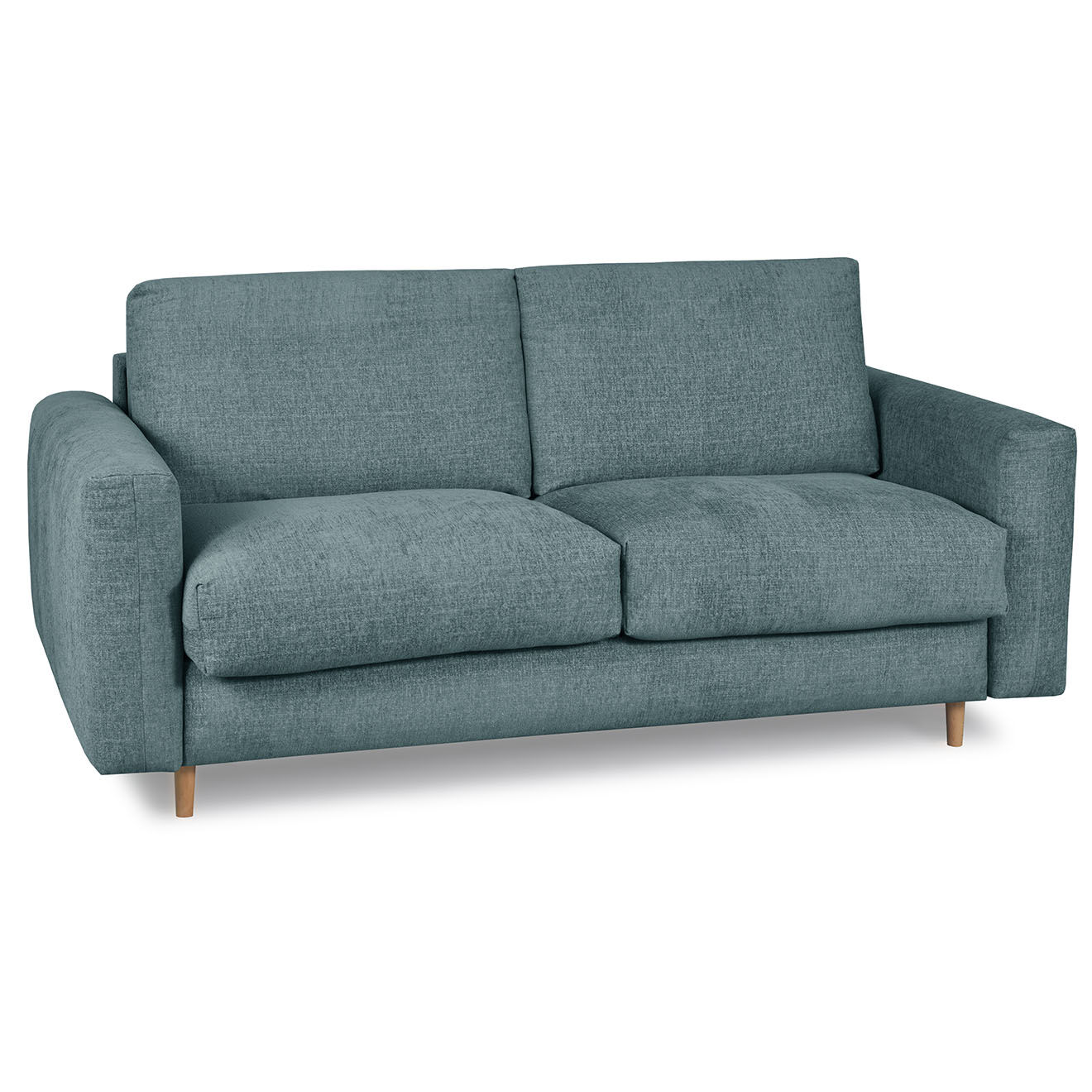 Bobochic Canapé droit cocoone convertible express  bleu foncé - 200x105x98 cm