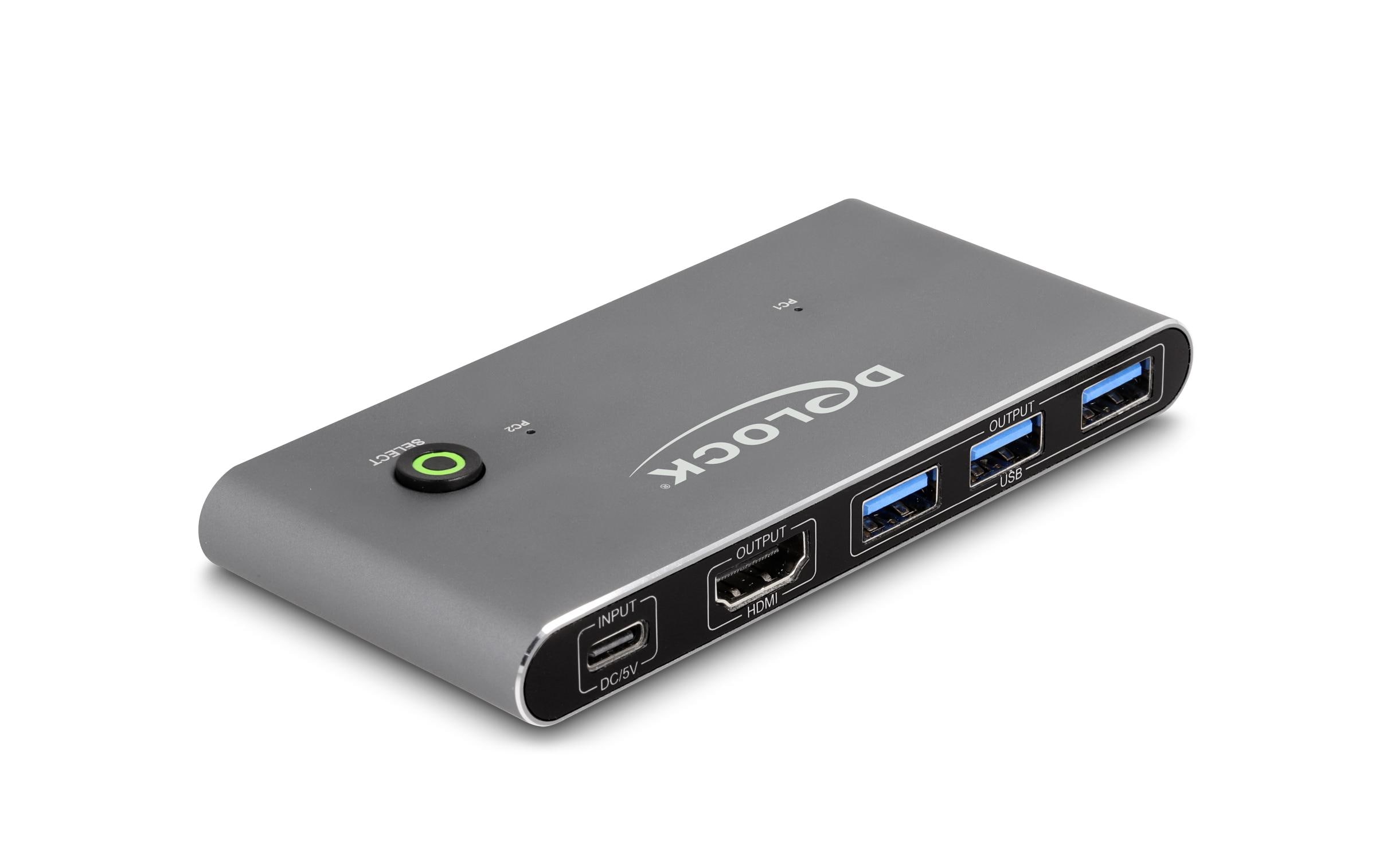 KVM Switch HDMI 8K 60 Hz mit USB 5 GbpsDelock HDMI KVM Switch 8K 60 Hz mit USB 5 Gbps