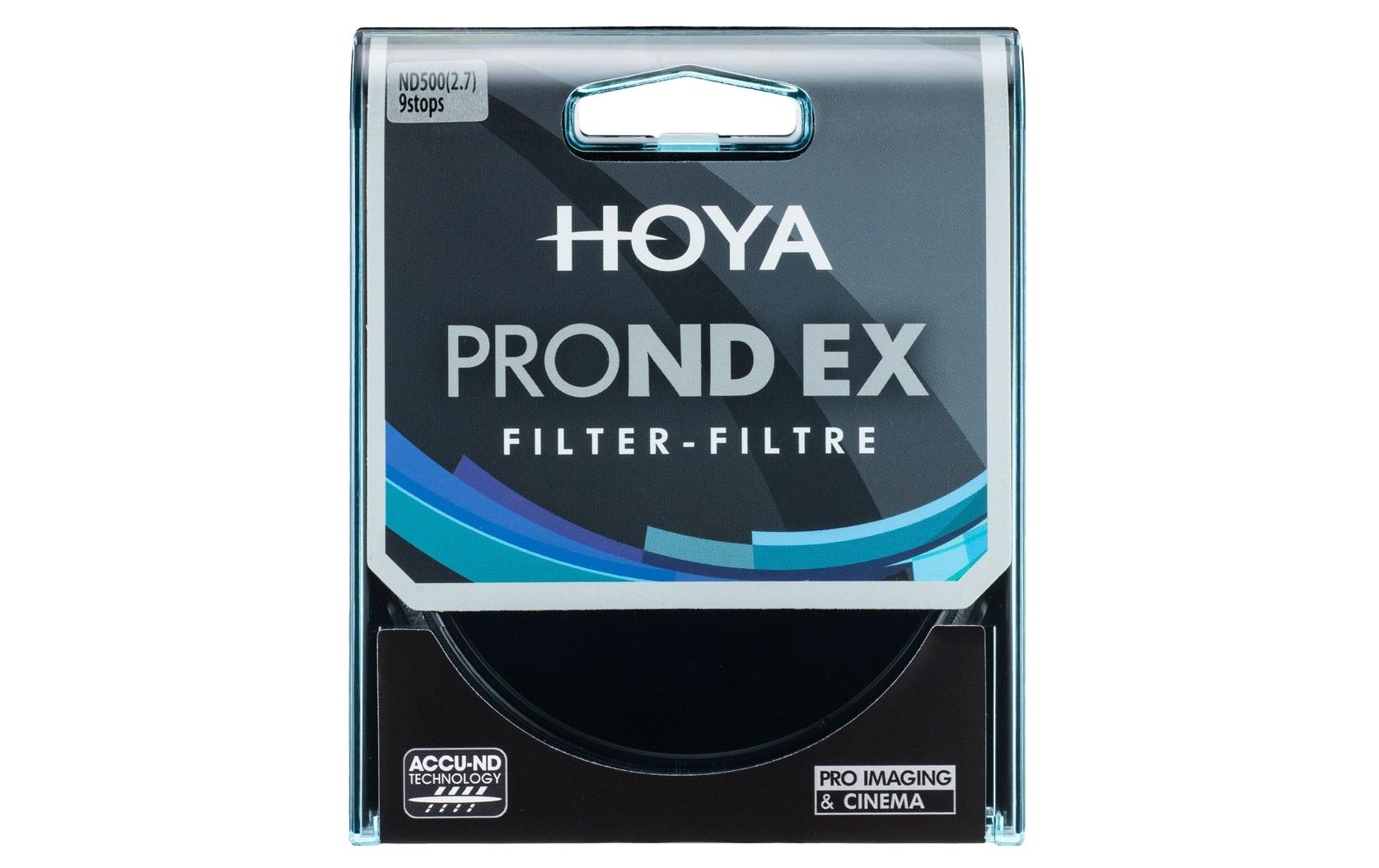Hoya PROND EX 500 (ND 2.7) – 82 mmNeutraldichtefilter, der das Licht auf einen Wert von 9 Blendenstufen reduziert