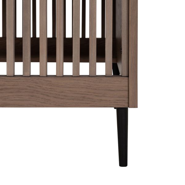 Kidsmill Levi Ledikant 60x120 cm - Ronde Poot - Walnoot