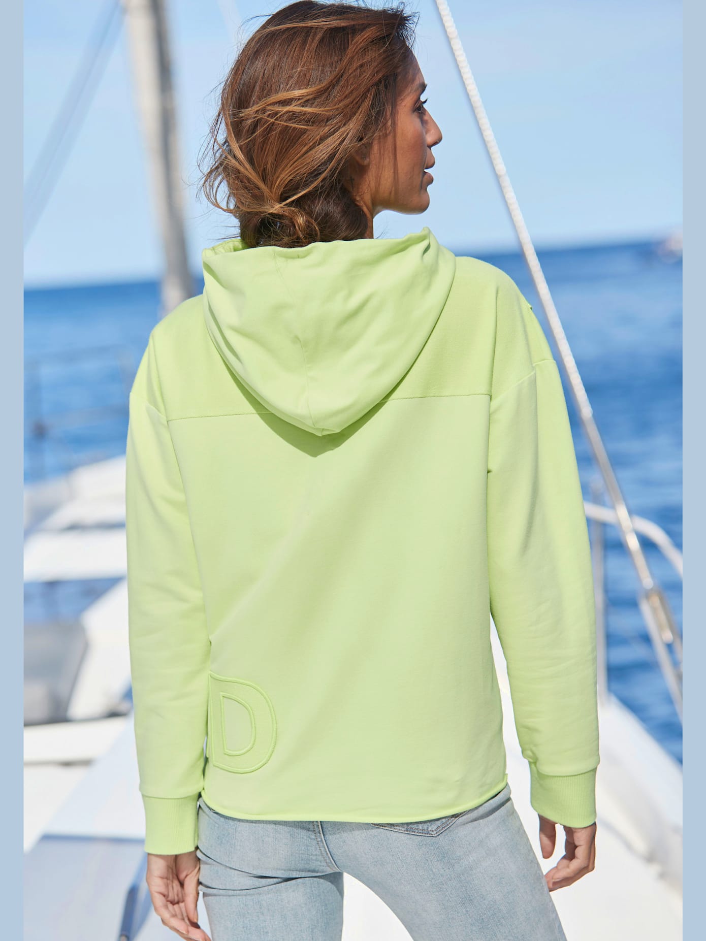 Sweatshirt à capuche capuche avec cordon