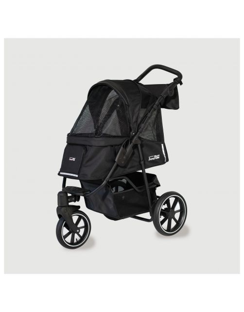 Innopet Hondenbuggy Premium Cozy - Hondentrolley - 78x57x109 cm Zwart Bruin