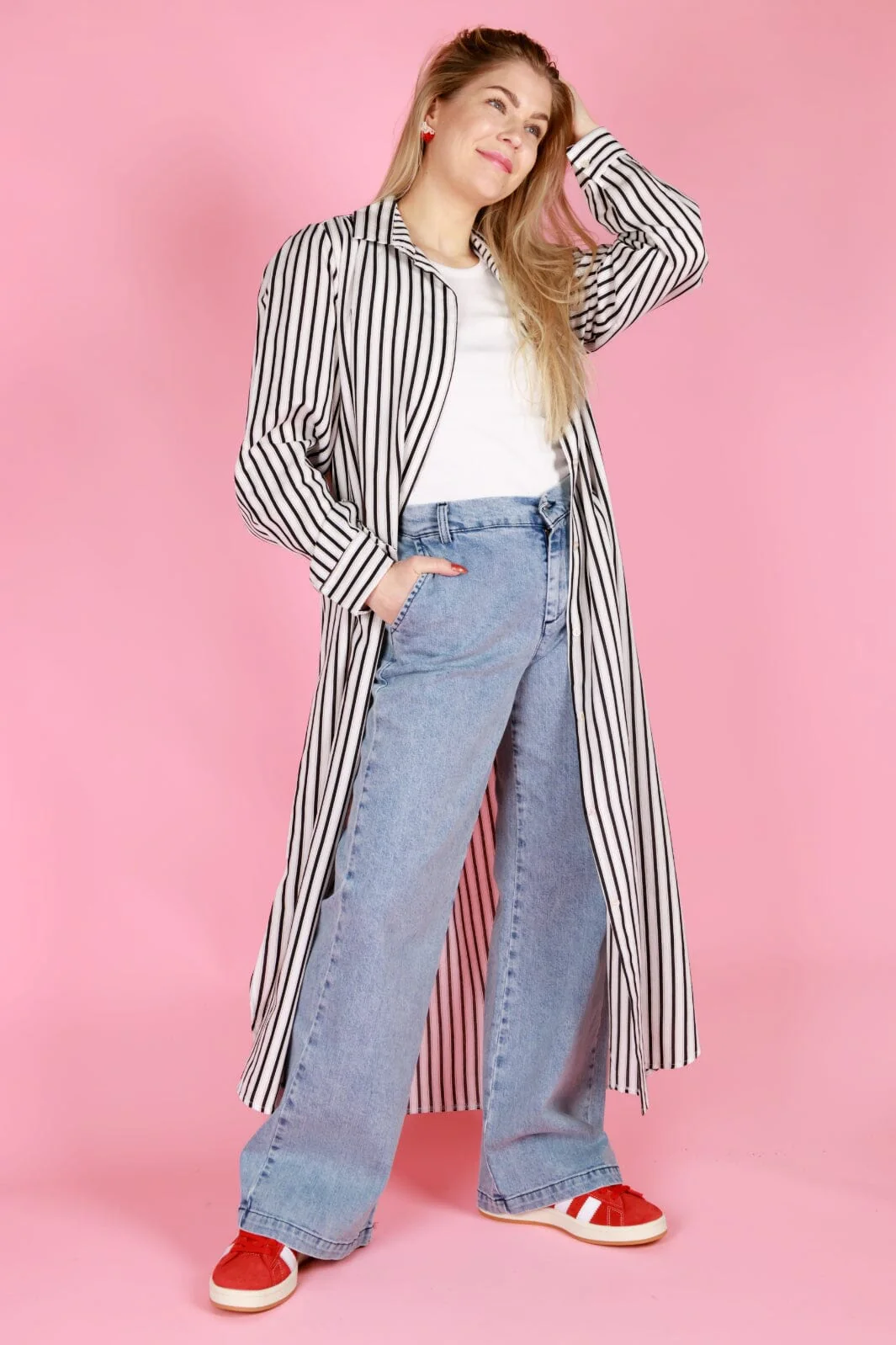 Black Colour Bcbendix Shirt Dress white