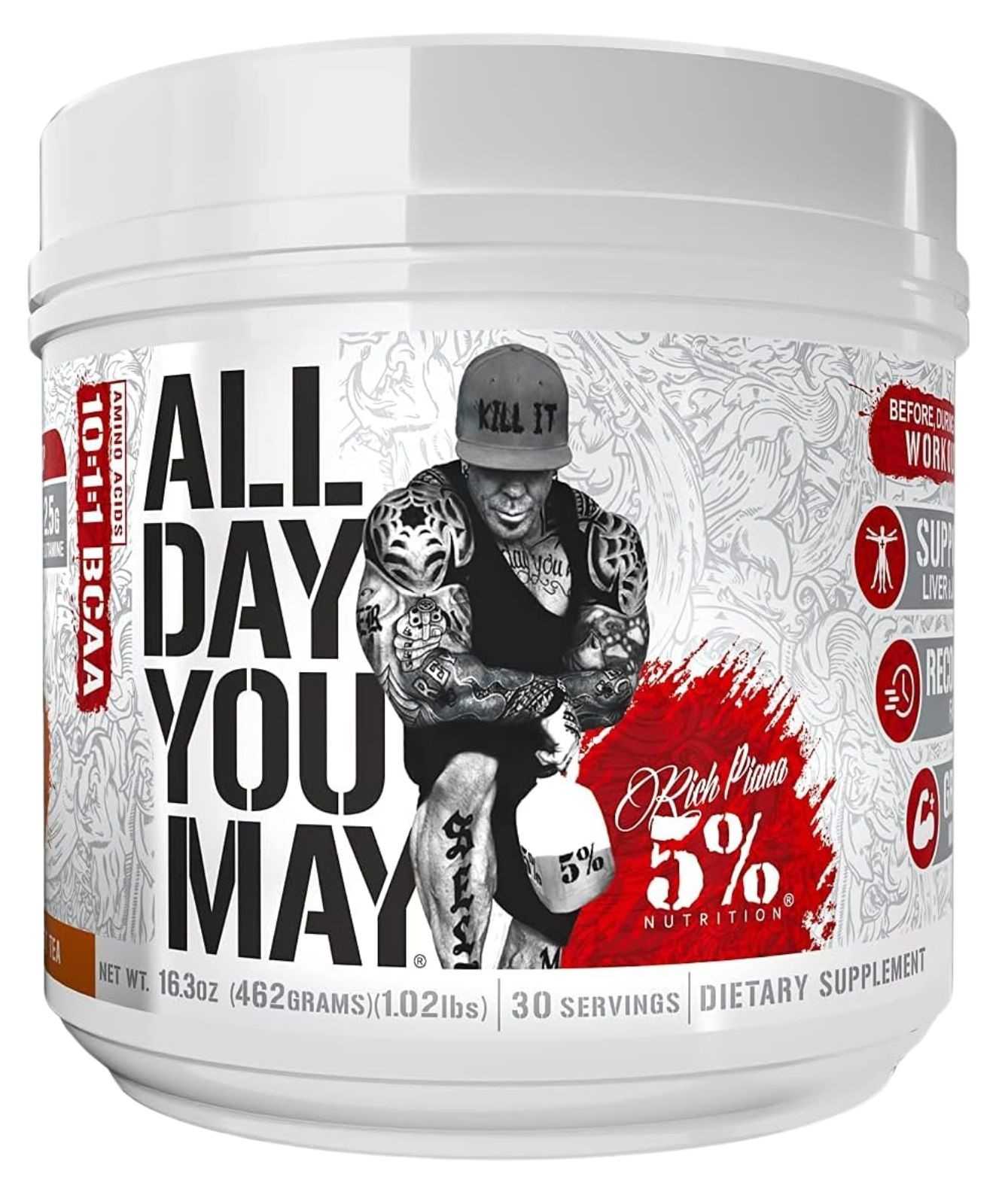 Rich Piana 5% Nutrição o Dia Todo Você Pode 30 doses