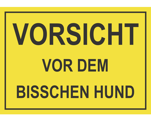 Waarschuwingsbord: Pas op voor het hondje 100x75 mm