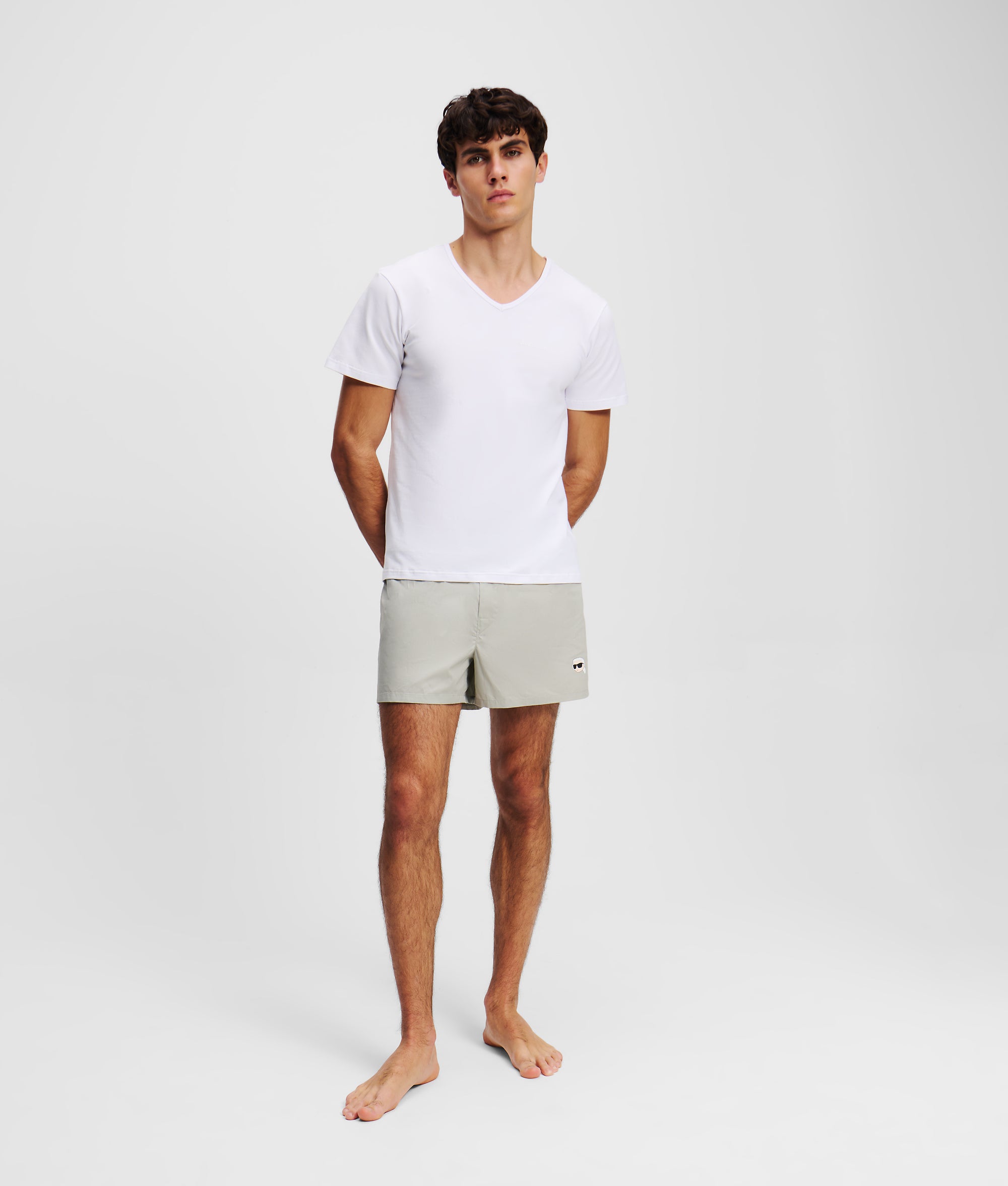 Logo V-hals T-shirt - 2-pack