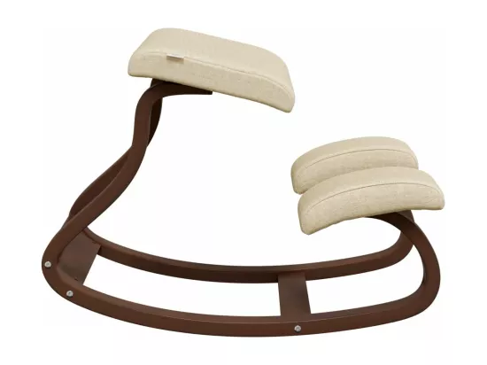 Chaise assis-genoux crème 48x71x51 cm contreplaqué de bouleau
