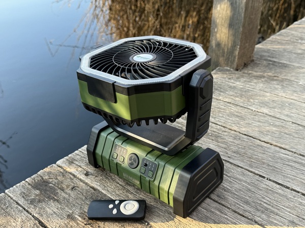 Ventilateur rechargeable Holdcarp (Avec 20000mAh Powerbank)