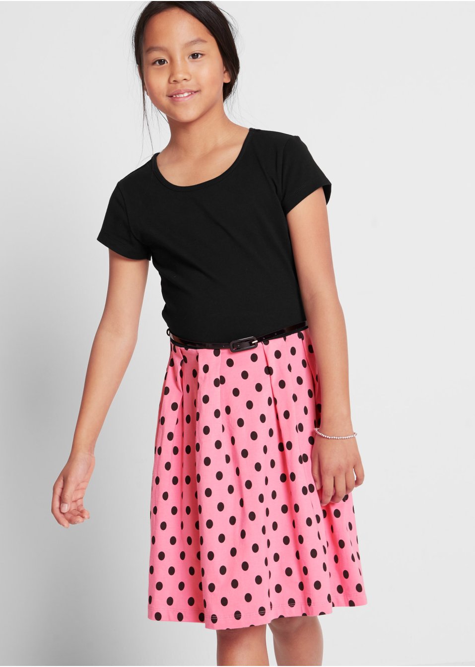 Robe fille avec ceinture