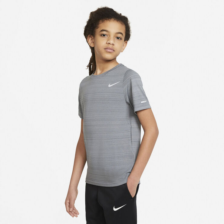 Nike Dri Fit Miler Traenings T Shirt Grå