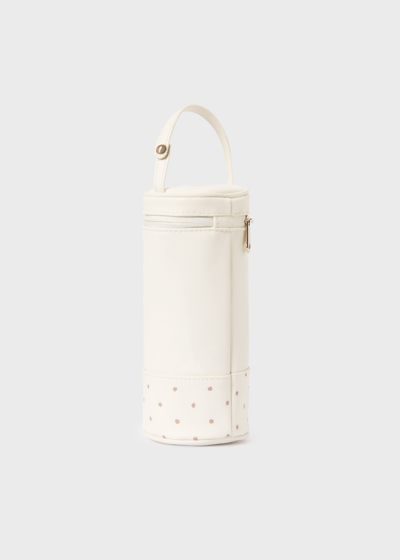 Porta-mamadeira de bolinhas para bebê