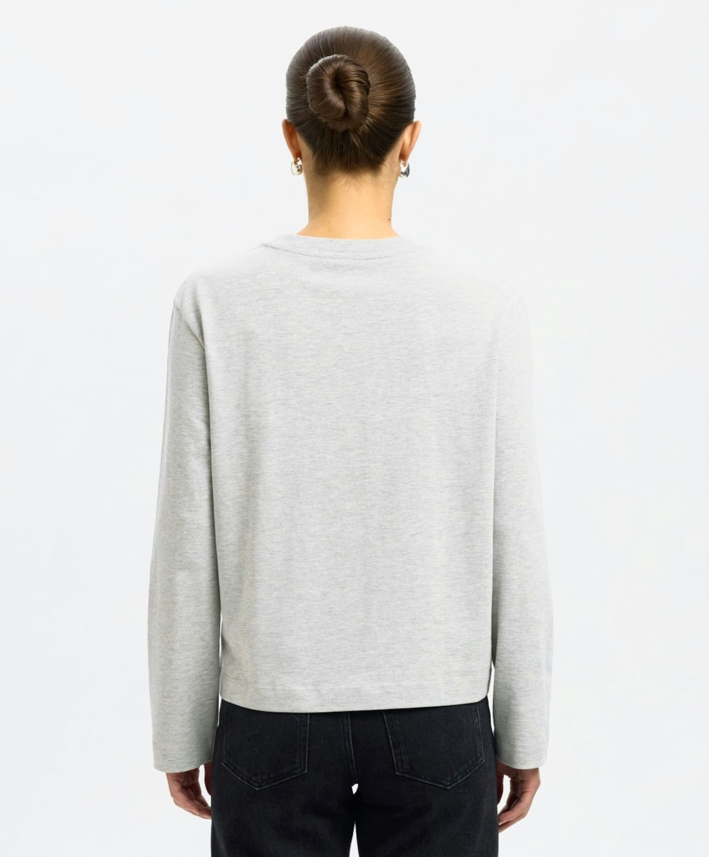 Selected Longsleeve grijs