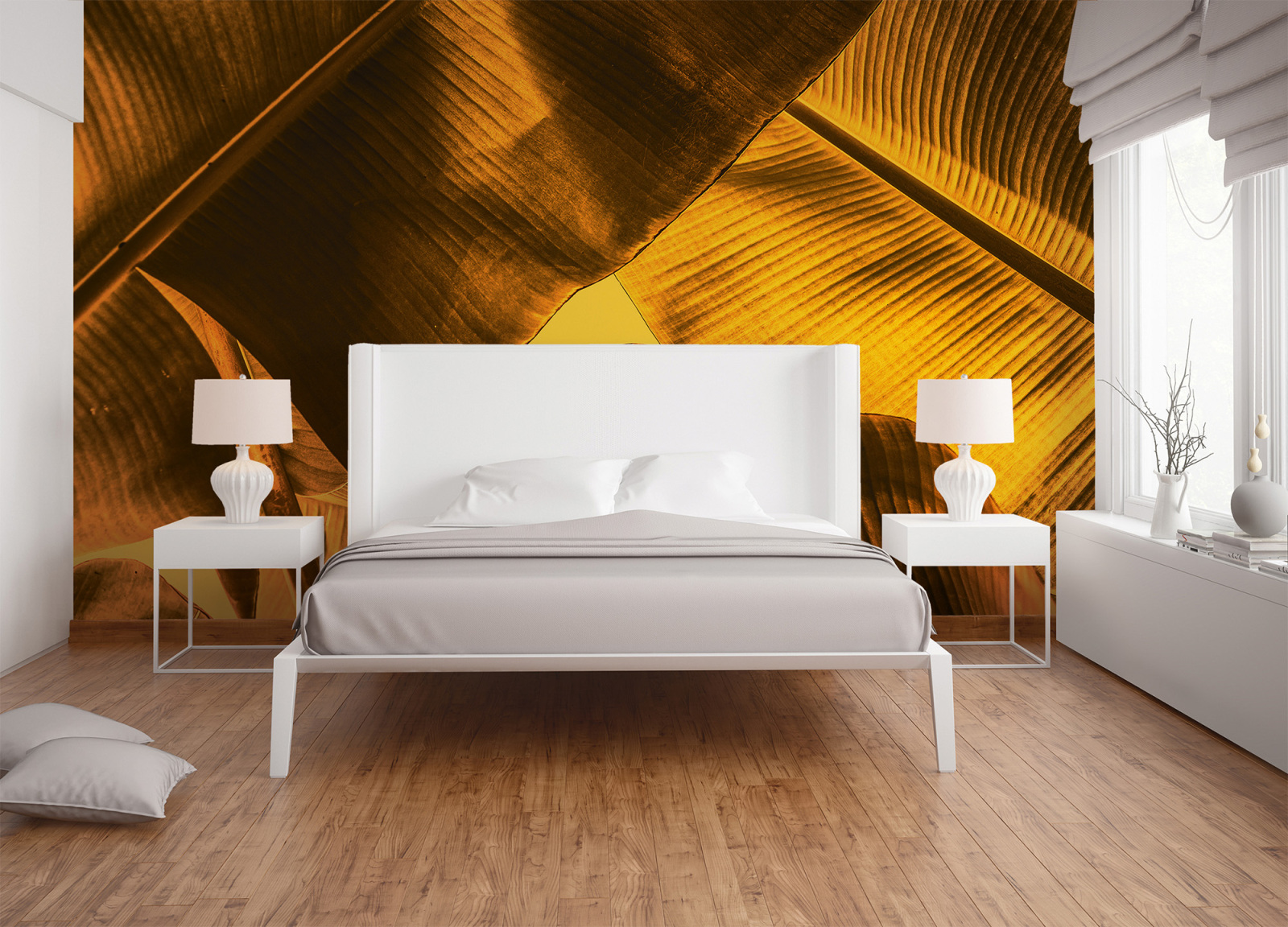 Fototapete DESIGNWALLS - orange-gelb - Pflanzen - 2,55 Meter