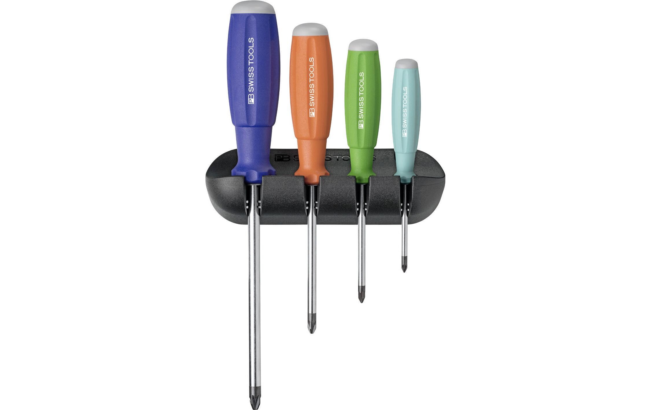 Schraubenzieher-Set PB 8243 RB 4-teilig PZSchraubendrehersatz mit Wandhalter, 4-teilig