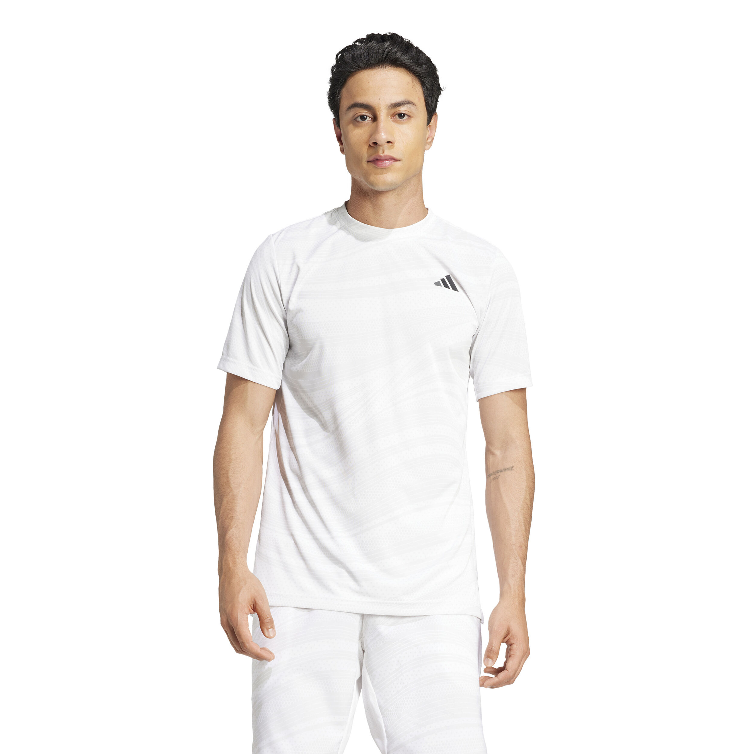 adidas Club Graphic T-shirt Hommes - Blanc , Gris