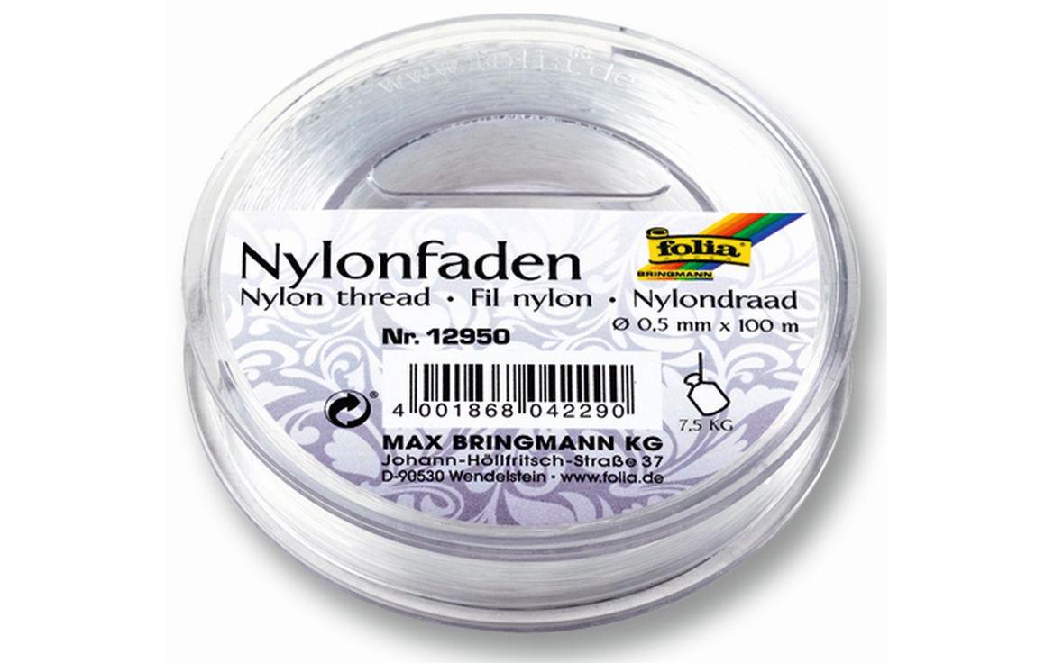 Nylonfaden 0.5 mm TransparentTransparenter Nylonfaden auf der Spule