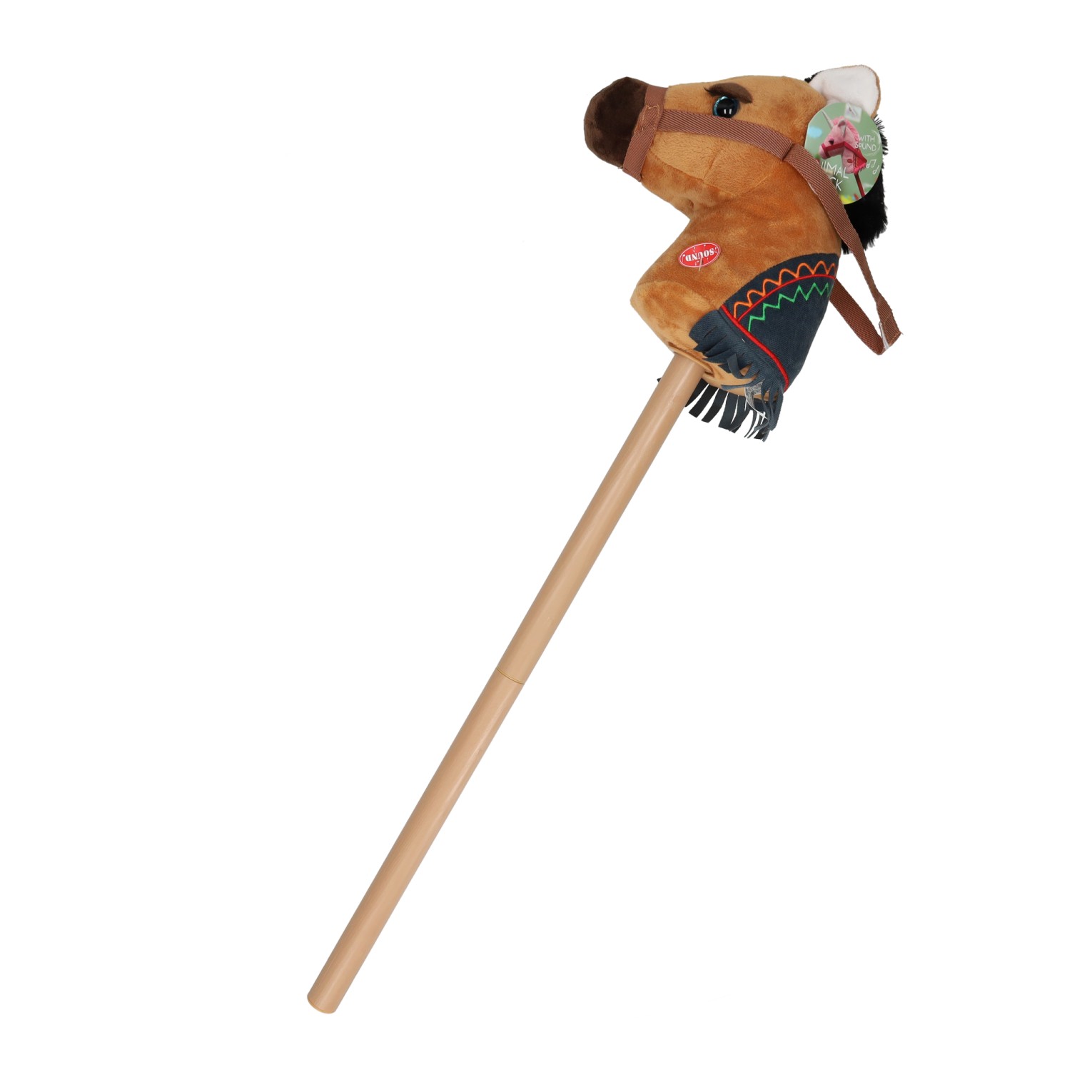 Stokpaard met Geluid Bruin