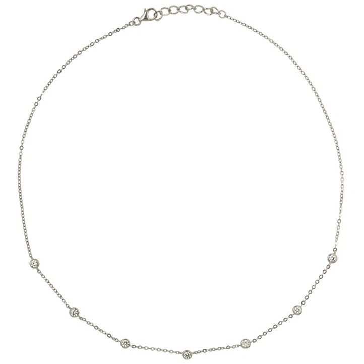 Collier Caridad - Argenté & oxydes de zirconium