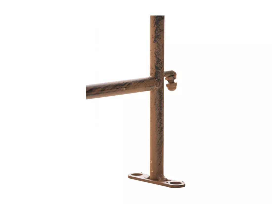 Lot de 4 Clôture de jardin - Métal & Métal - Marron antique - Mangold