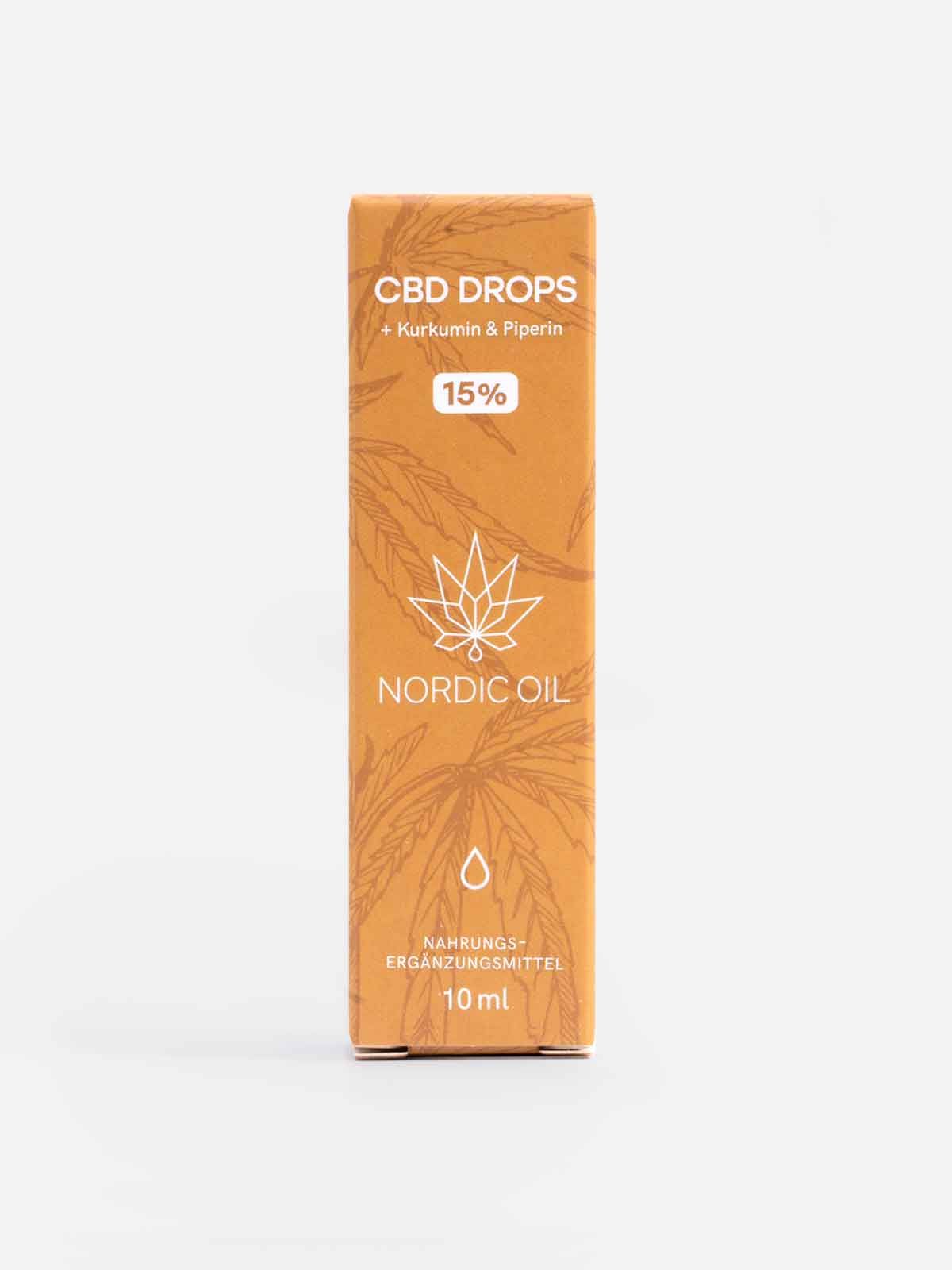 Nordic Oil CBD ÖL 15% mit Kurkumin und Piperin