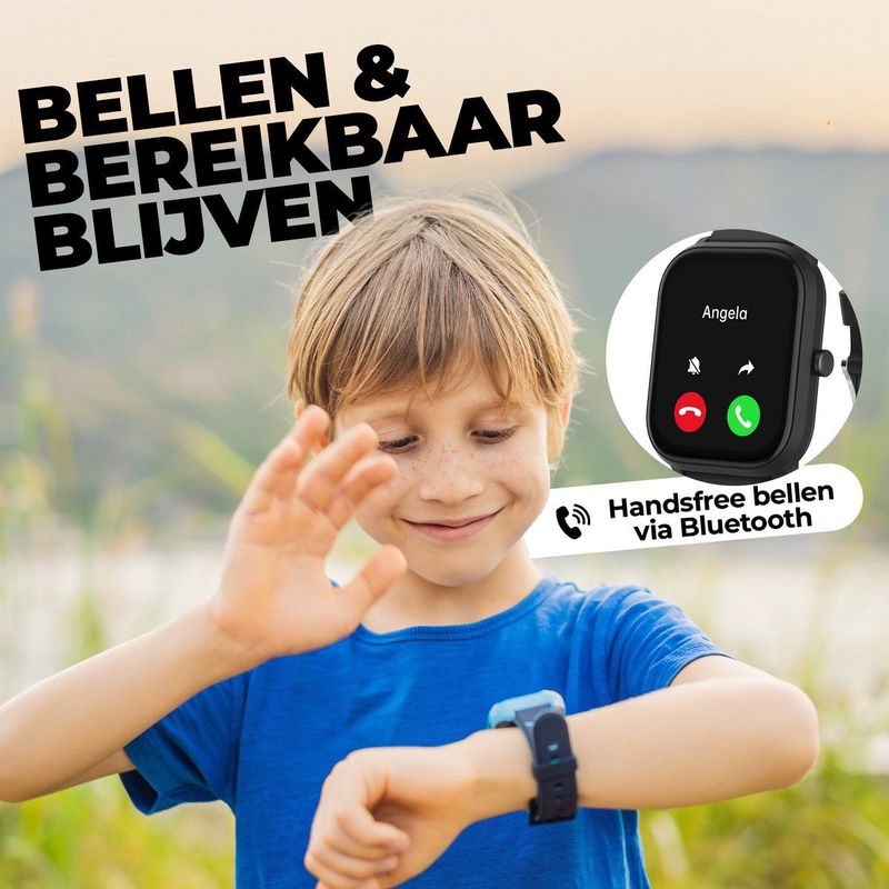 DENVER SWK120 - Smartwatch - Zwart - 1.75 Inch IPS Display - Bluetooth Bellen - 130+ Sportmodi