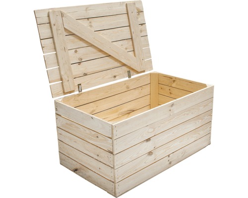 Houten kist, natuurlijke afwerking, 85x46x55 cm