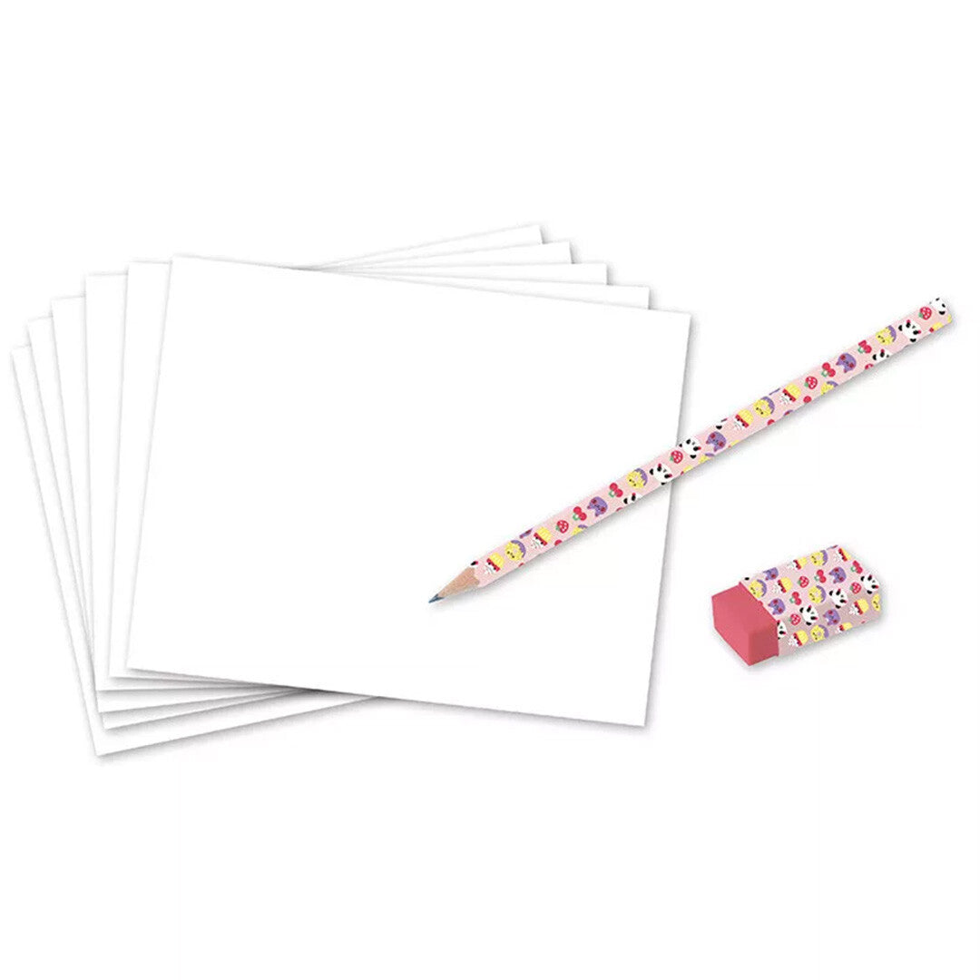Janod atelier tekenset sjablonen kawaii
