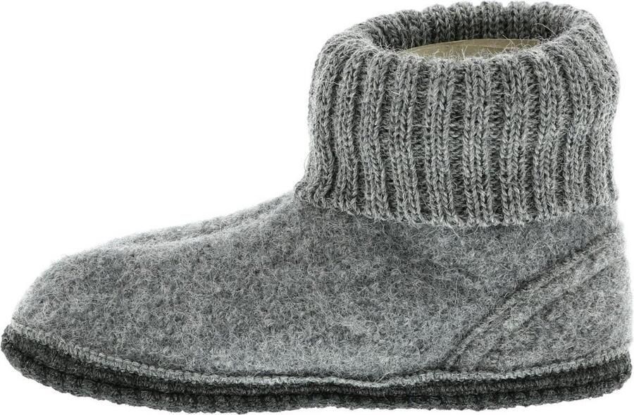 Bergstein Cozy Sloffen Pantoffels voor en kinderen 100% Zuiver sc wol Black