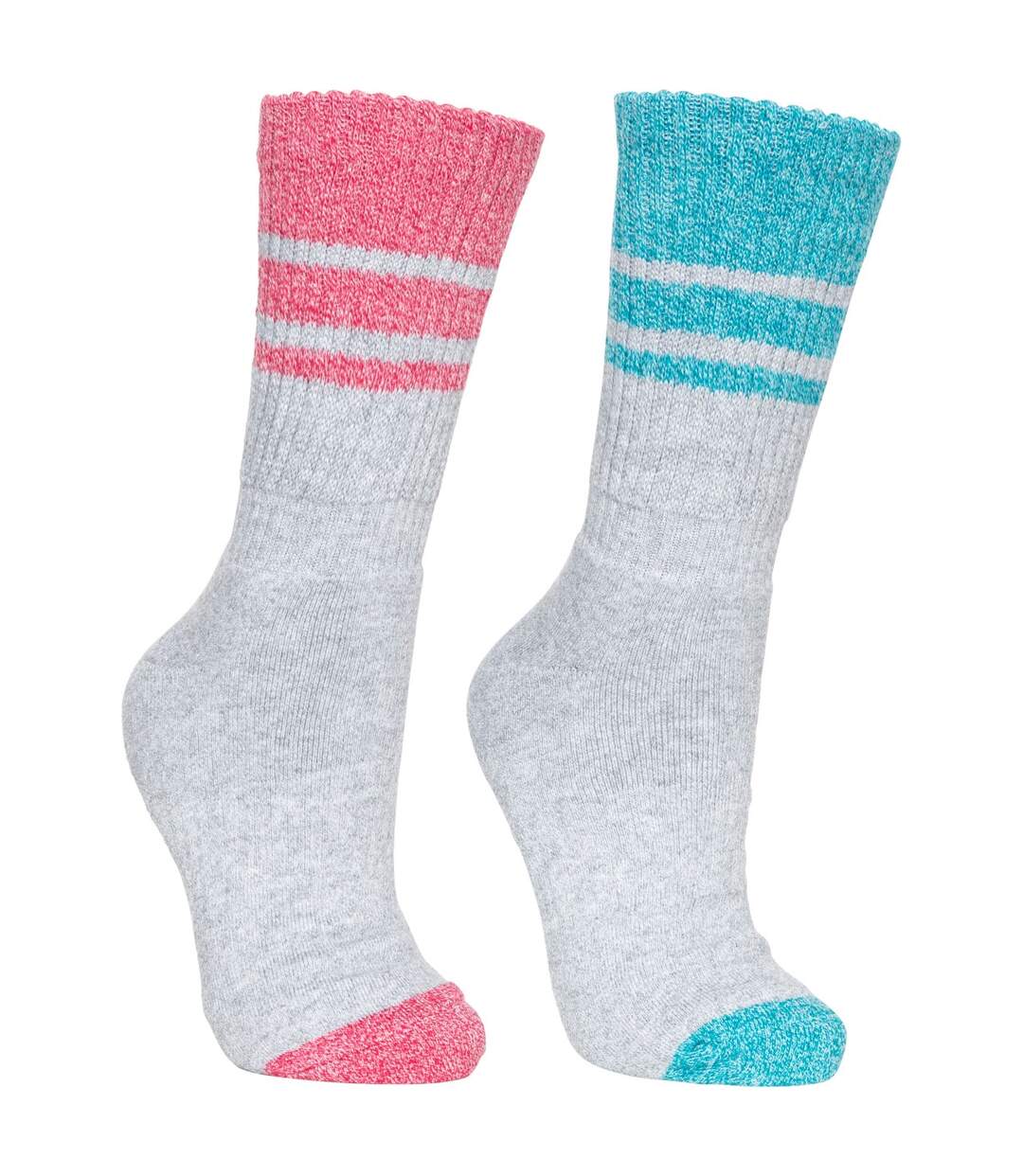 Trespass Hadley - Chaussettes de marche (2 paires) - Femme (Rose / bleu) - UTTP187
