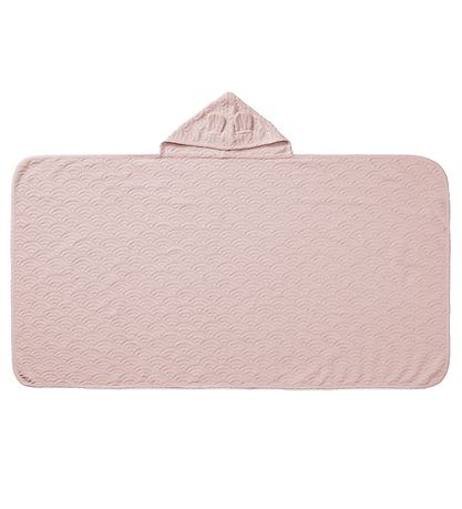 Cam Cam Kapuzentuch - 70x130 - Dusty Rose m. Ohren