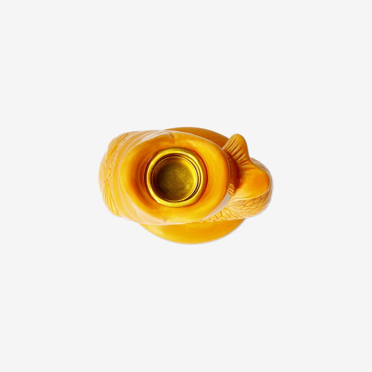 Orange fisk lysestage