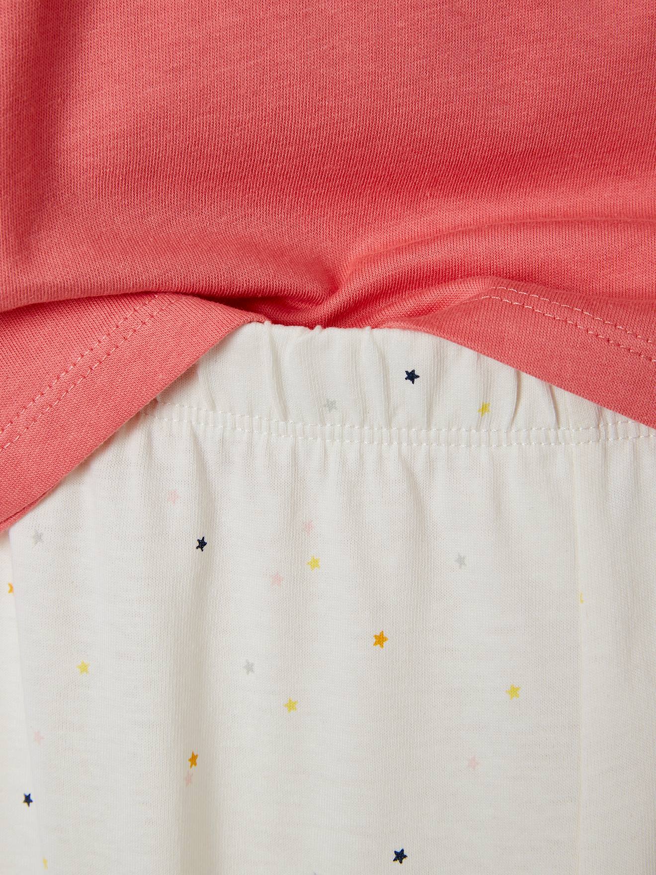 Conjunto de 2 pijamas de unicórnio, lisos, cinza claro com estampas para meninas.