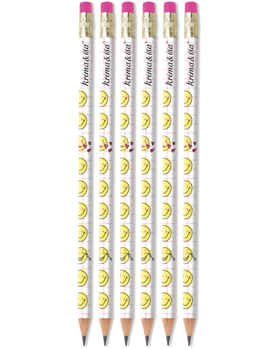 Bleistift SMILEYS 6er-Set