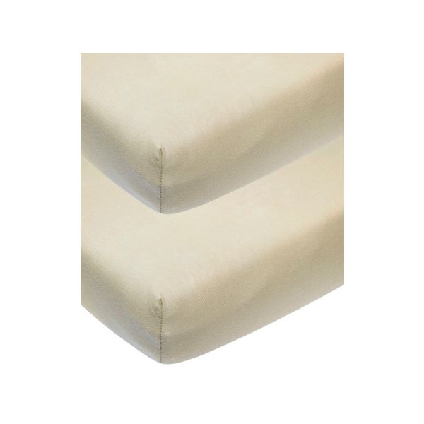 Meyco Juniorhoeslaken Jersey Sand 70 x 140/150 cm (2-Pack)