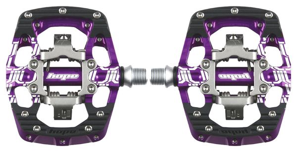 Paire de Pédales Automatiques Hope Union GC Violet