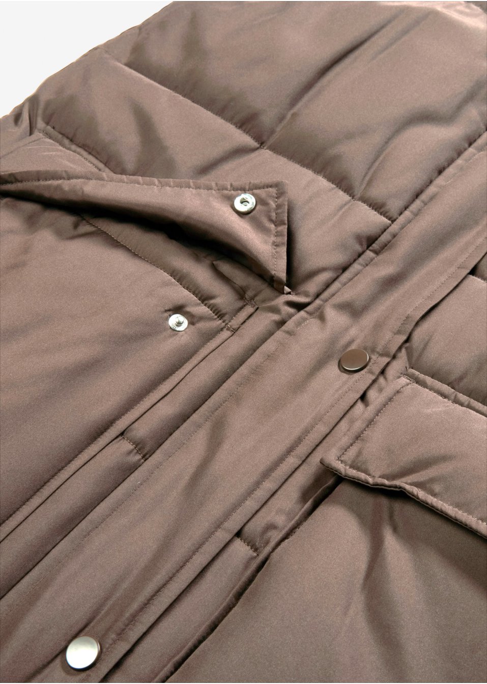 Veste sans manches matelassée en polyester recyclé avec capuche amovible