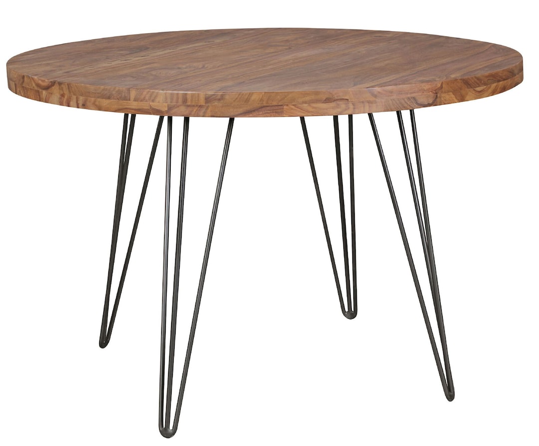 Esstisch Bagli Massivholz braun/schwarz