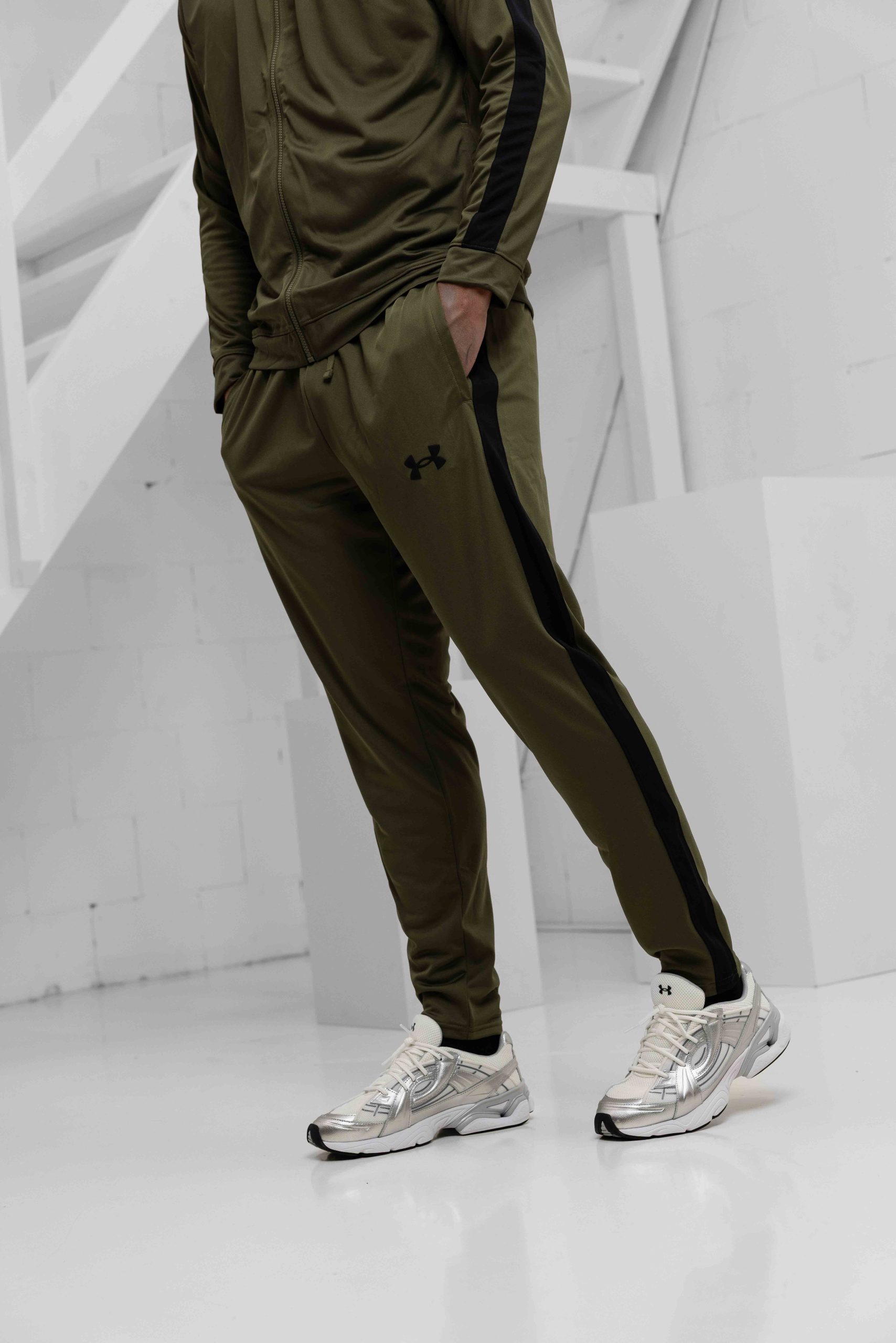 Under Armour Rival Knit Trainingspak Heren Groen