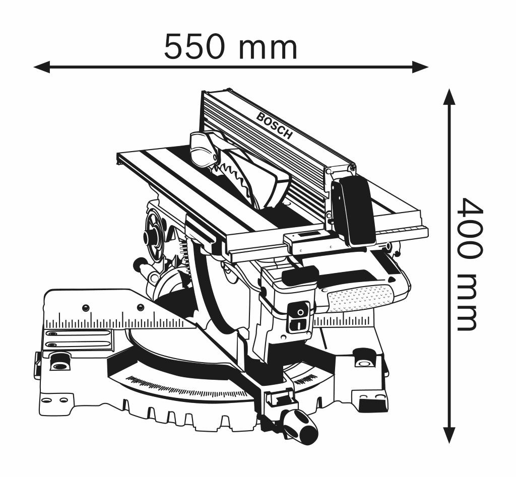 Bosch GTM 12 JL Stationaire machine- 0601B15001